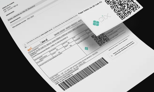 Representação pagamento Bolix (Bolix + Pix)