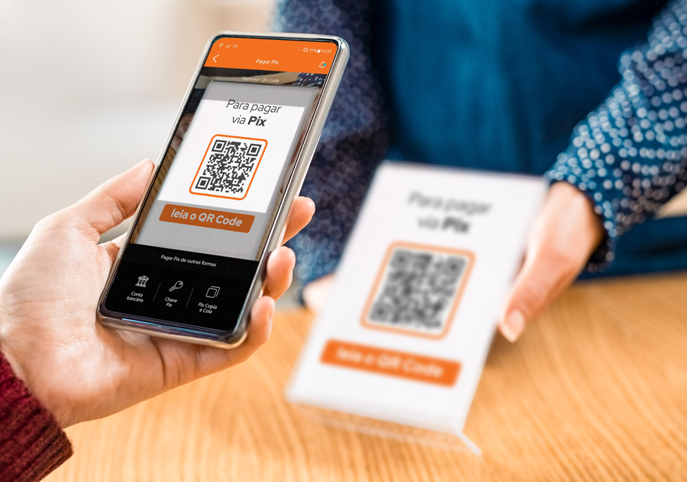 Representação pagamento Pix